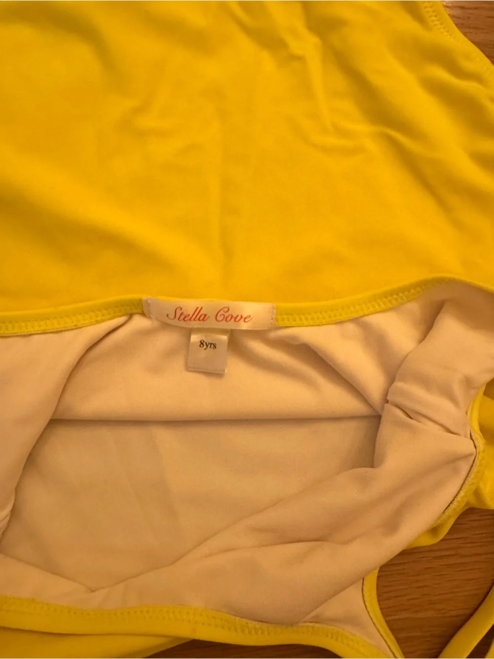 Stella Cove Bright Yellow One-Piece Swimsuit size 8